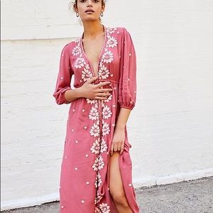 Free People Rose Fable Dress Size Small